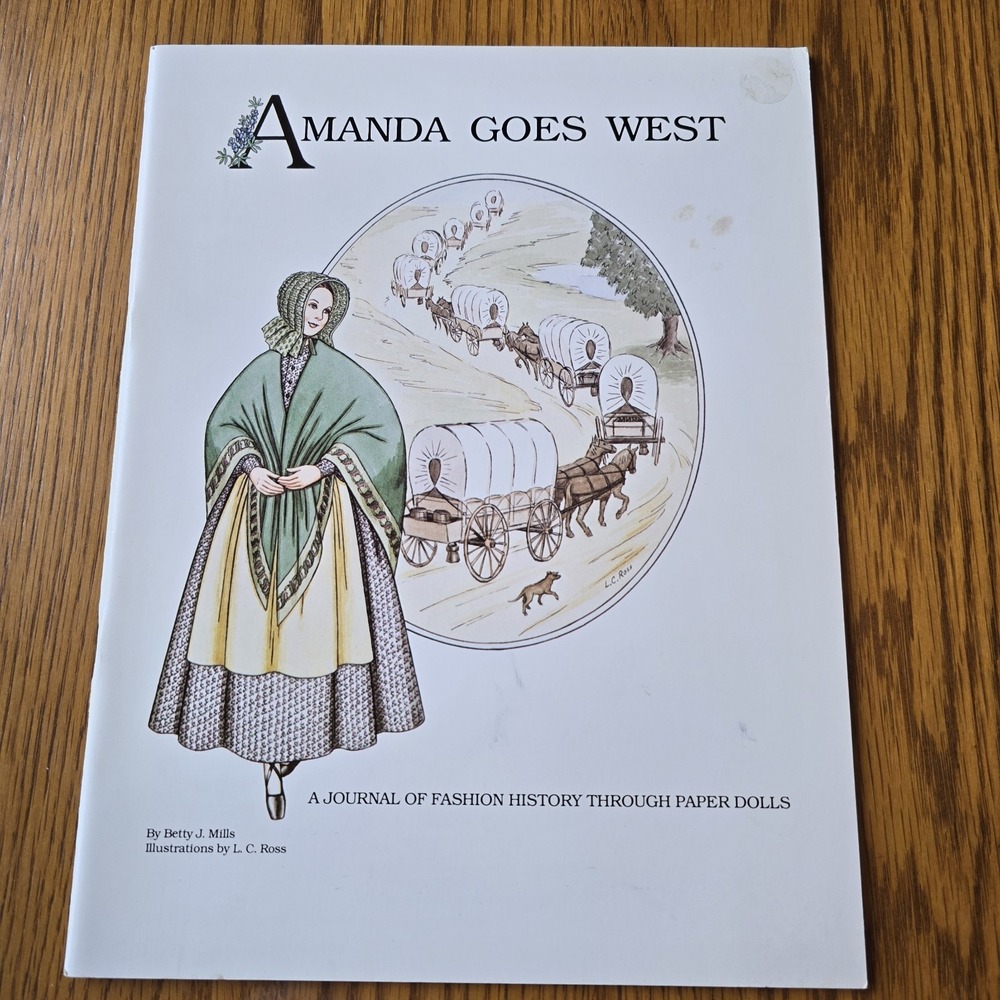 Paper Dolls Amanda Goes West Uncut By Betty J Mills 1983